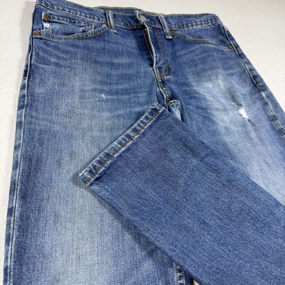 Levis 511 Slim Fit Distressed Blue Jeans Mens 31x32 Medium Wash Denim Pants